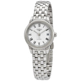 Longines Flagship White Matte Dial Automatic Ladies Watch #L4.274.4.11.6 - Watches of America