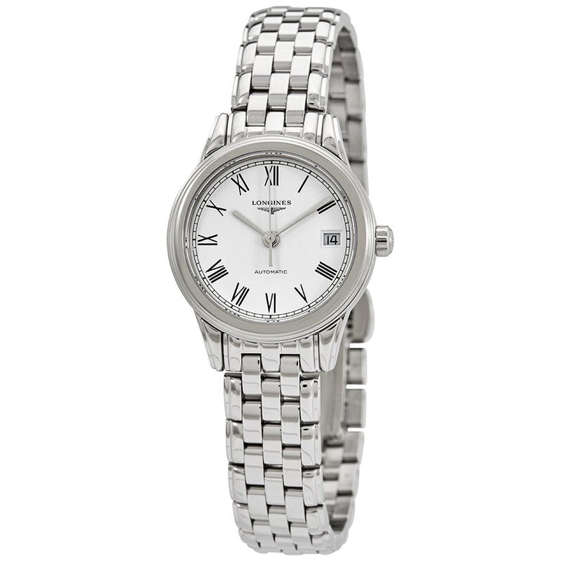 Longines Flagship White Matte Dial Automatic Ladies Watch #L4.274.4.11.6 - Watches of America