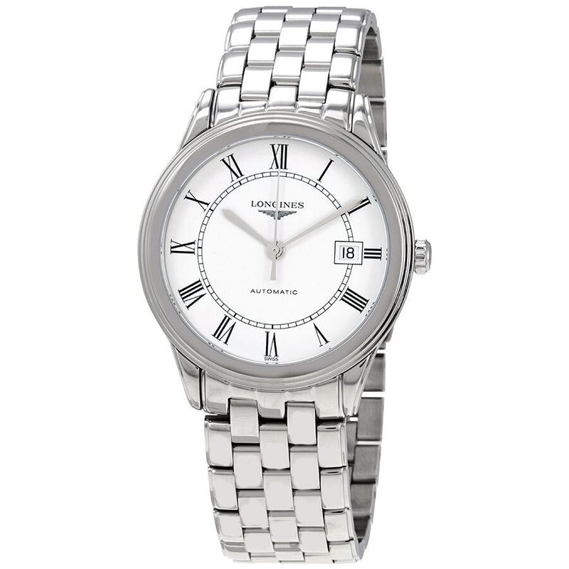 Longines Flagship Automatic White Matte Dial Men's Watch #L49744216 - Watches of America
