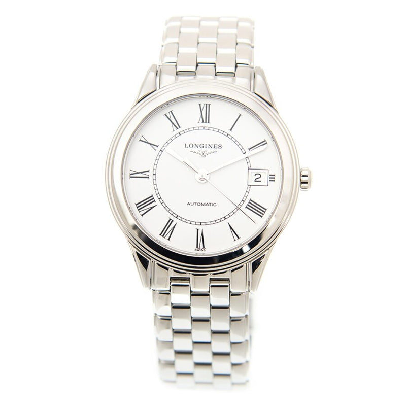 Longines Flahship Automatic White Dial Watch #L47744216 - Watches of America #3