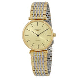 Longines Grande Classique Gold Tone Dial Automatic Ladies Two Tone Watch #L4.708.2.32.7 - Watches of America