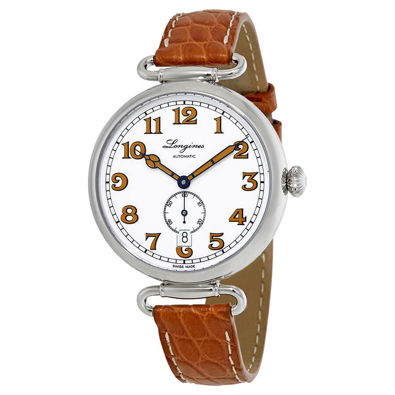 Longines Heritage 1918 Automatic White Dial Men's Watch #L23094232 - Watches of America