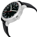 Longines Heritage Military 1938 Black Dial Black Leather Band Stainless Steel Case Automatic Men's Watch #L27894530 - Watches of America #2