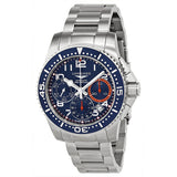 Longines Hydro Conquest Blue and Orange Dial Blue Bezel Stainless Steel Men's Watch L36964036#L3.696.4.03.6 - Watches of America