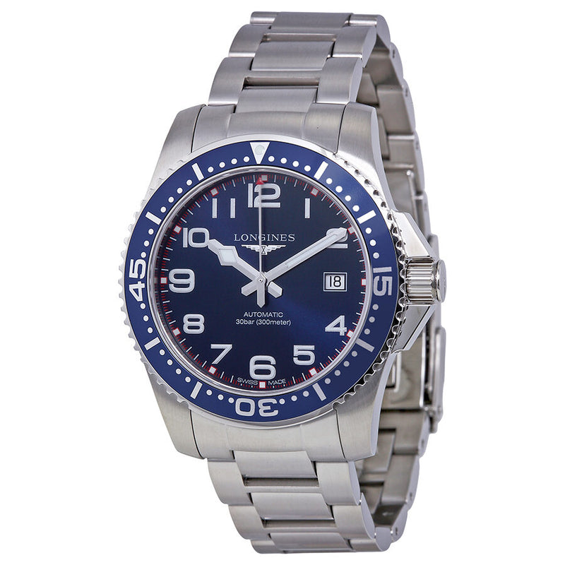 Longines Hydro Conquest Blue Dial Stainless Steel Men's Watch L36954036#L3.695.4.03.6 - Watches of America