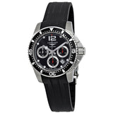 Longines HydroConquest Chronograph Black Dial Men's Watch #L37444562 - Watches of America