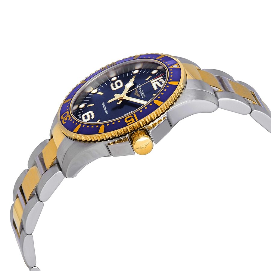 Longines hydroconquest gold on sale blue