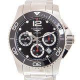 Longines Hydroconquest Chronograph Automatic Black Dial Unisex Watch #L37834566 - Watches of America