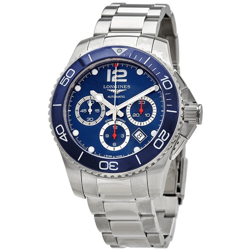 Longines HydroConquest Chronograph Automatic Blue Dial Men's Watch #L3.883.4.96.6 - Watches of America