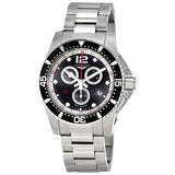 Longines HydroConquest Chronograph Black Dial Men's Watch #L38434566 - Watches of America