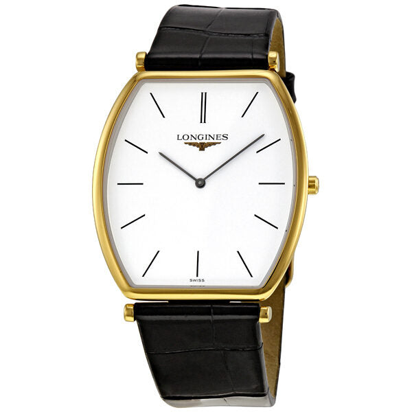 Longines La Grande Classic White Dial Yellow Gold Men's Watch L47862122#L4.786.2.12.2 - Watches of America