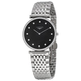 Longines La Grande Classique Black Dial Steel Ladies Watch #L4.741.0.58.6 - Watches of America