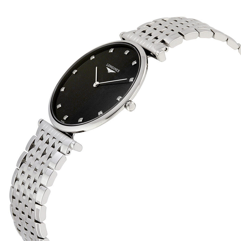 Longines La Grande Classique Black Diamond Dial Men's Watch L47554586 #L4.755.4.58.6 - Watches of America #2