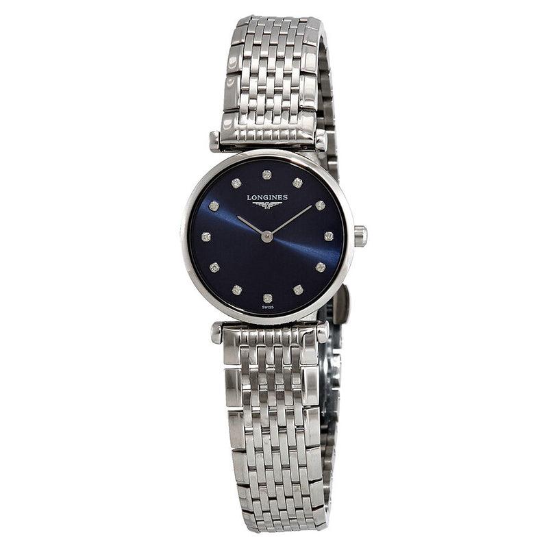 Longines La Grande Classique Blue Diamond Dial Ladies Watch #L42094976 - Watches of America