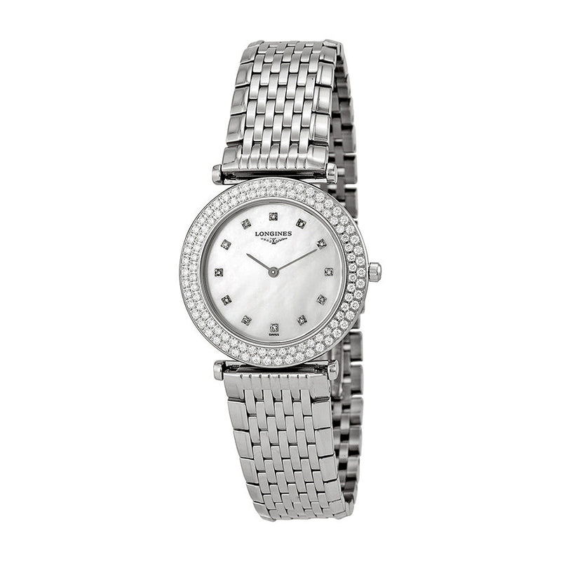Longines La Grande Classique Mother of Pearl Dial Stainless Steel Ladies Watch #L43080876 - Watches of America