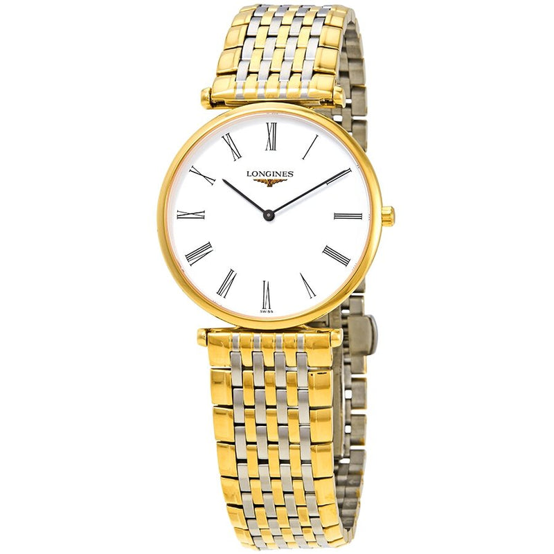 Longines La Grande Classique White Dial Ladies Silver and Gold-tone Watch L47091217#L4.709.2.21.7 - Watches of America