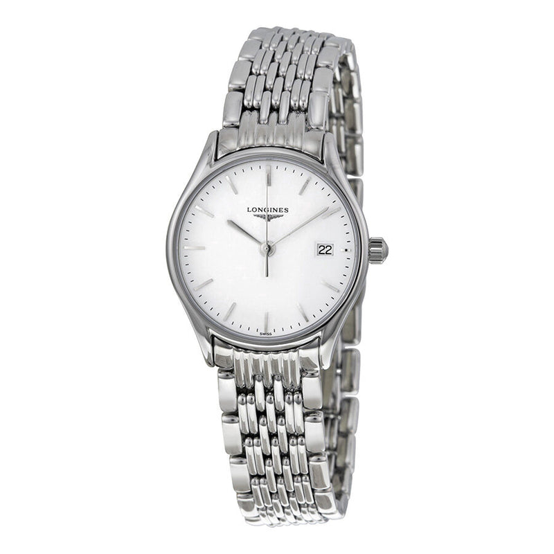 Longines La Grande Classique White Dial Stainless Steel Ladies Watch #L42594126 - Watches of America
