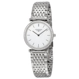 Longines La Grande Classique White Dial Stainless Steel Ladies Watch #L4.513.0.12.6 - Watches of America