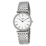 Longines La Grande Classique White Dial Steel Ladies Watch #L4.741.0.11.6 - Watches of America
