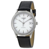 Longines Les Grandes Classiques Flagship White Dial Black Leather Watch L47744122#L4.774.4.12.2 - Watches of America