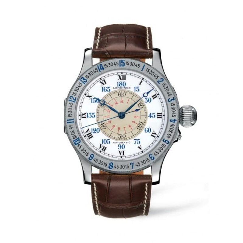 Longines Lindbergh Automatic White Dial Men's Watch #L2.678.4.11.0 - Watches of America