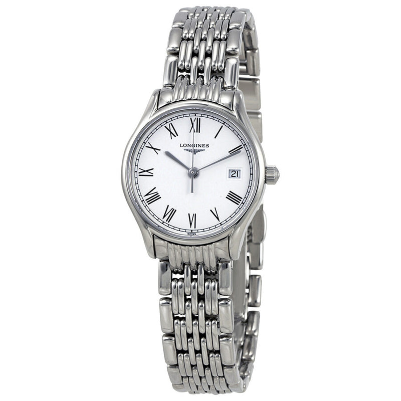 Longines Lyre White Dial Ladies Steel Watch #L4.259.4.11.6 - Watches of America