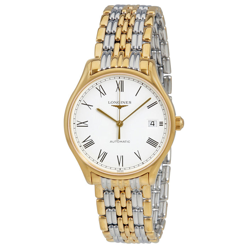Longines Lyre White Dial Ladies Two Tone Watch #L4.860.2.11.7 - Watches of America