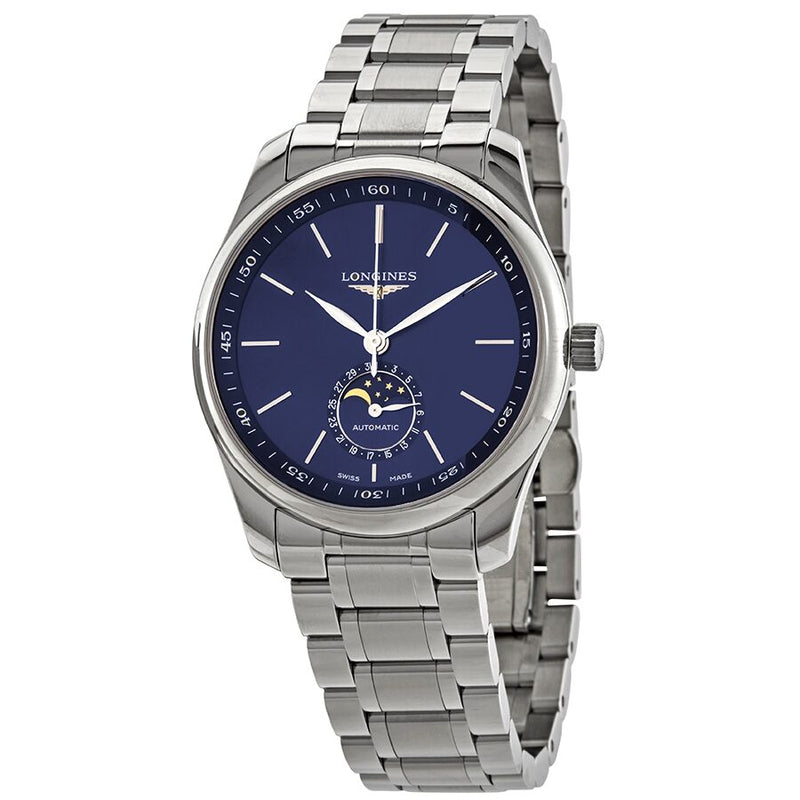 Longines Master Automatic Moonphase Blue Dial Men's Watch #L29094926 - Watches of America