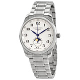 Longines Master Automatic Moonphase Silver Dial Men's Watch #L29094786 - Watches of America