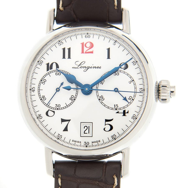 Longines Master Automatic White Dial Watch #L27554233 - Watches of America