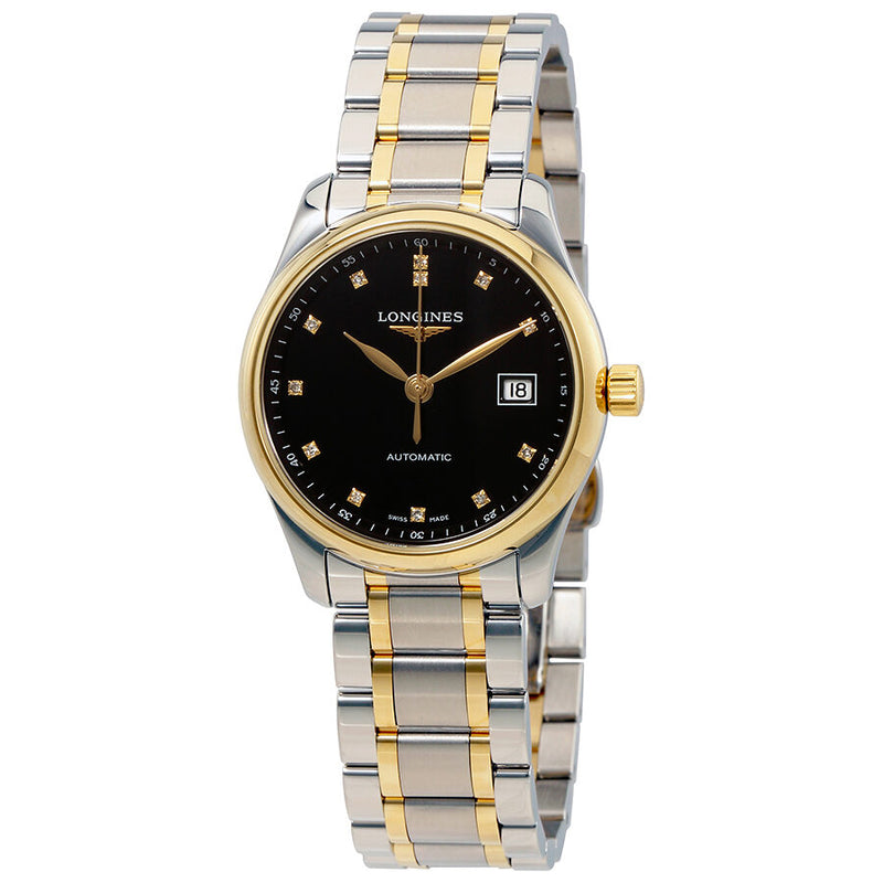 Longines Master Black Diamond Dial Ladies Watch L22575577#L2.257.5.57.7 - Watches of America
