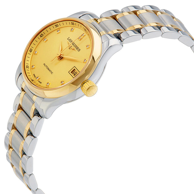 Longines Master Collection Automatic Gold Dial Ladies Watch L21285377#L2.128.5.37.7 - Watches of America #2