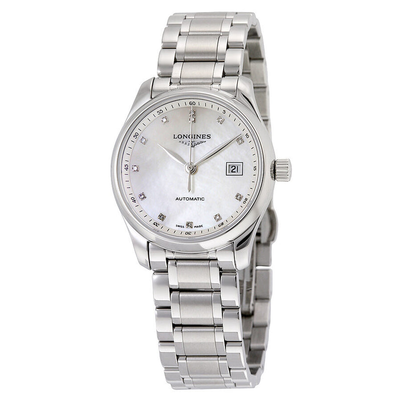 Longines Master Collection Automatic Mother of Pearl Dial Ladies Watch #L2.257.4.87.6 - Watches of America