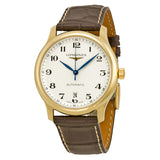 Longines Master Collection Automatic Silver Dial Brown Leather Men's Watch L26286783#L2.628.6.78.3 - Watches of America