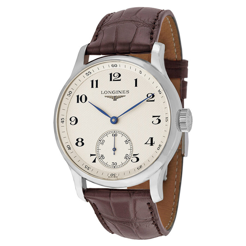 Longines Master Collection Silver Dial Brown Leather Men's Watch #L2.640.4.78.5 - Watches of America