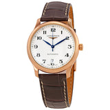 Longines Master Silver Dial Men's 18K Rose Gold Watch #L2.628.8.78.5 - Watches of America