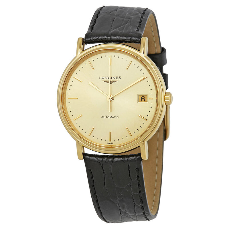 Longines Presence Automatic Gold Dial Ladies Watch #L48212322 - Watches of America