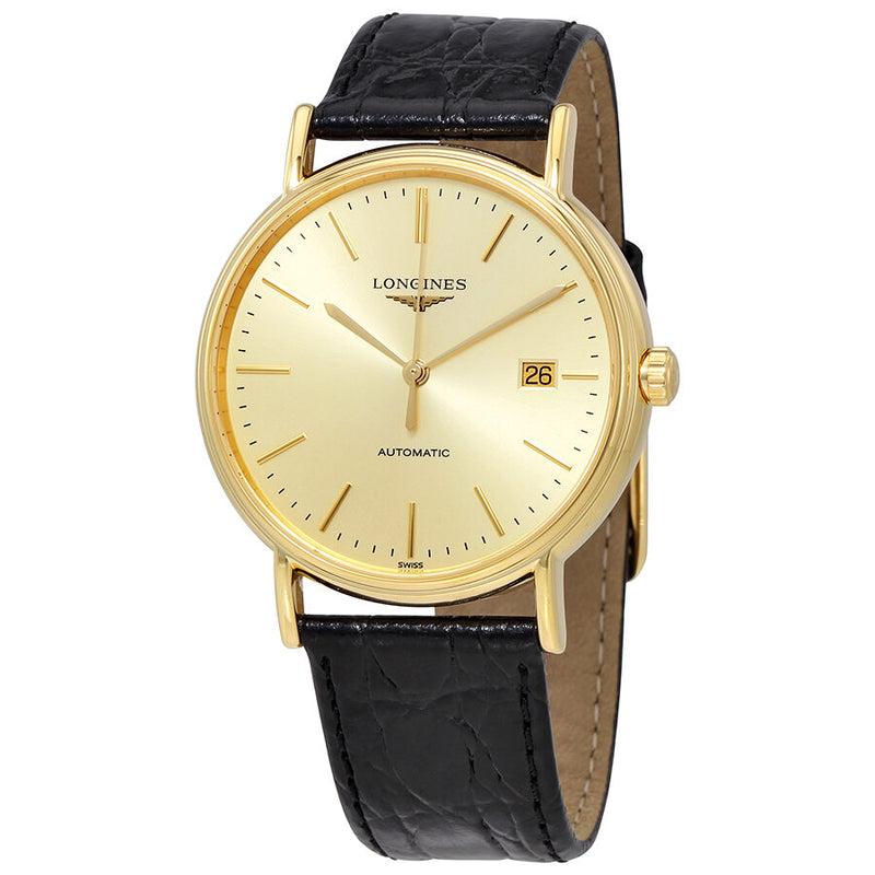 Longines Presence Automatic Gold Dial Men's Watch #L49212322 - Watches of America