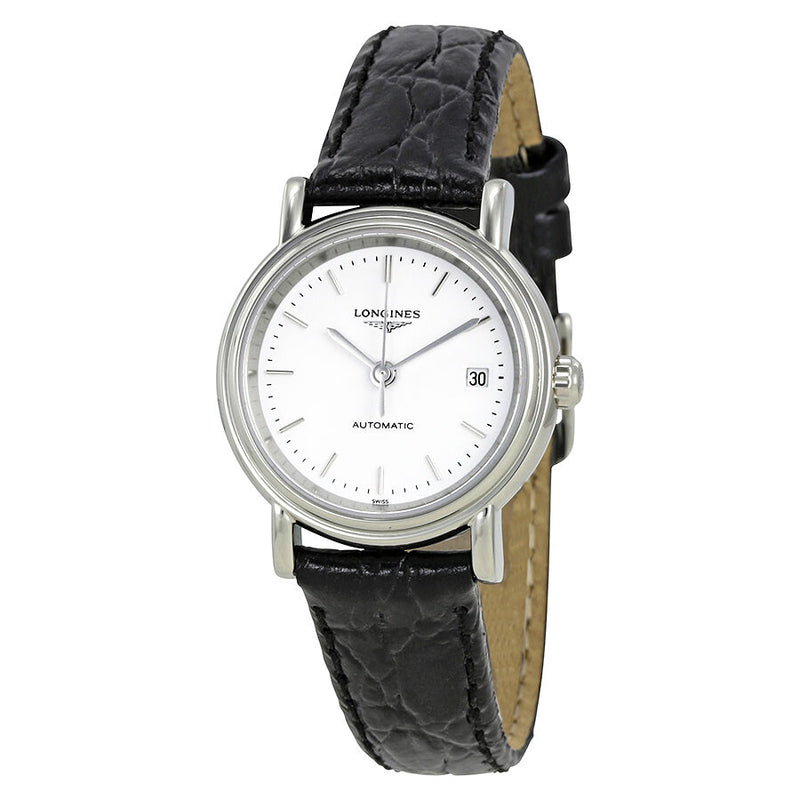 Longines Presence Automatic White Dial Ladies Watch #L43214122 - Watches of America