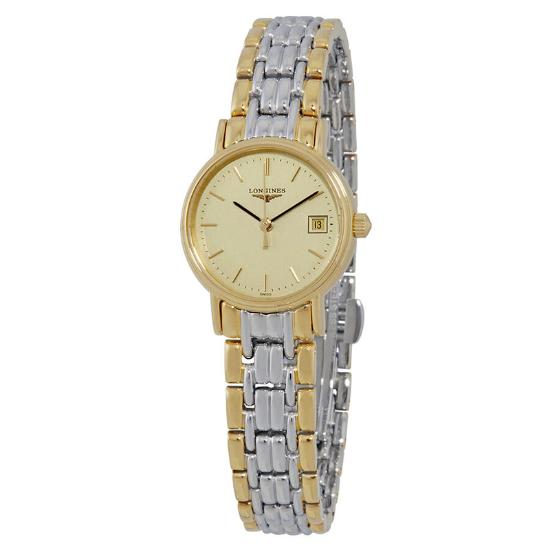 Longines Presence Champagne Dial Ladies Two Tone Watch #L4.220.2.32.7 - Watches of America