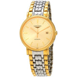 Longines Presence Champagne Dial Men's Two Tone Watch L49212327#L4.921.2.32.7 - Watches of America