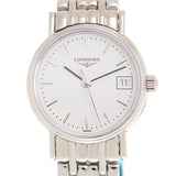 Longines Presence Quartz White Dial Watch #L43194126 - Watches of America