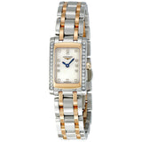 Longines Prima Luna Mother of Pearl Diamond Dial Two Tone Ladies Watch 51585897#L51585897 - Watches of America