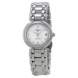 Longines Prima Luna White Dial Stainless Steel Ladies Watch #L8.111.4.16.6 - Watches of America