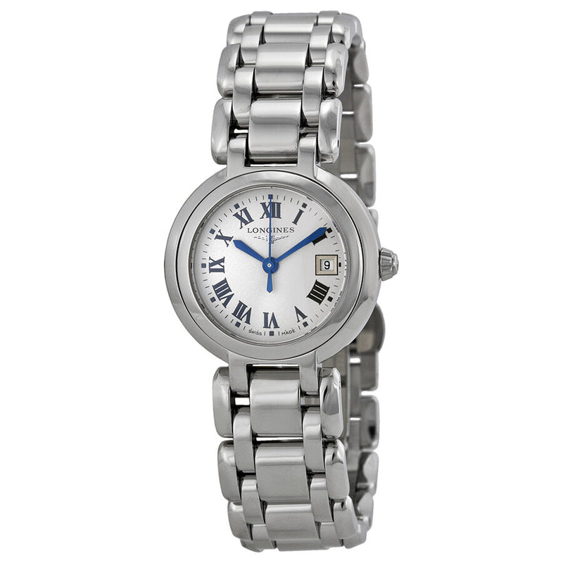 Longines PrimaLuna Silver Dial Stainless Steel Ladies Watch L81104716#L8.110.4.71.6 - Watches of America