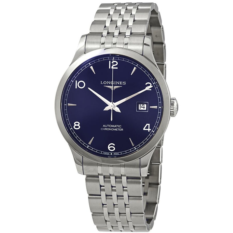 Longines Record Automatic Blue Dial Men's Watch L28214966#L2.821.4.96.6 - Watches of America