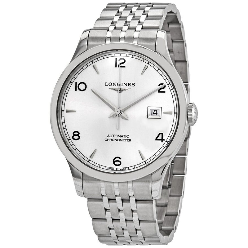 Longines Record Automatic Chronometer Silver Dial Men's Watch #L2.821.4.76.6 - Watches of America