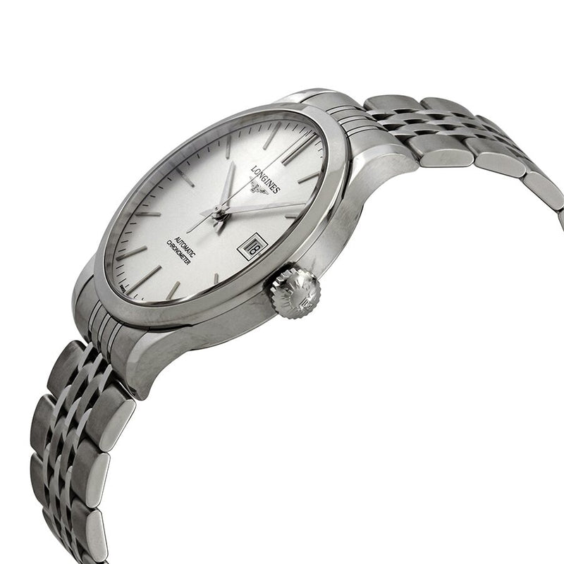Longines Record Automatic Chronometer Silver Dial Men's Watch #L28204726 - Watches of America #2