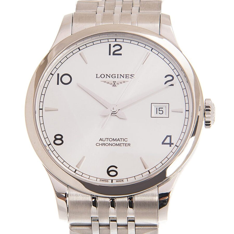 Longines Record Automatic Silver Dial Unisex Watch #L2.821.4.76.6 - Watches of America #2