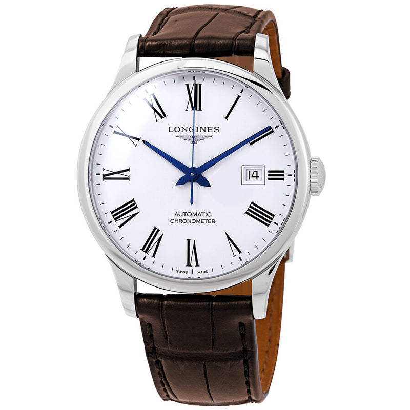 Longines Record Collection Automatic White Dial Men's Watch #L2.821.4.11.2 - Watches of America